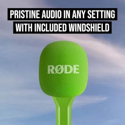 RØDE Interview GO Handheld Adaptor for RØDE Wireless Microphones (Green) - color: Green