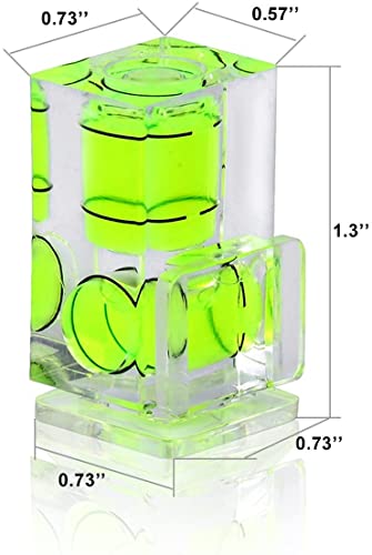 Camera Level Hot Shoe Level, Hot Shoe Bubble Level Camera Hot Shoe Cover 3 Axis 2 Axis 1Axis Bubble Spirit Level Compatible with Nikon, Olympus, Pentax Digital and Film Cameras-4 Packs - size: 1 Axi, 2 Axis and 3 Axis