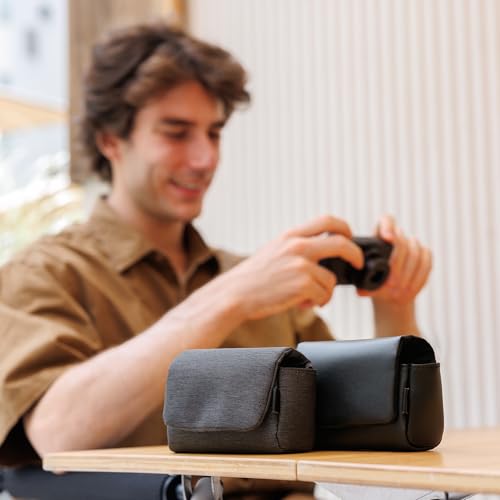 Compact Camera Case for Ricoh GR IV GR III SONY RX100 VII Lumix ZS99 | Lumix ZS99 ZS300 Canon SX740 G7X III Compatible, KODAK FZ45 FZ55 H35N Snapic A1 Compatible, Without Strap, Oxford fabric - color: Polyester Camera Case Dark Gray