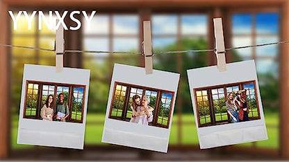 YYNXSY 7X5FT Office Backdrop with Window Background for Video Conference Photography Studio Backdrop Screen Vinyl Material for Holiday Party Birthday Party Room Decoration YY-1003 - size: 7X5FT