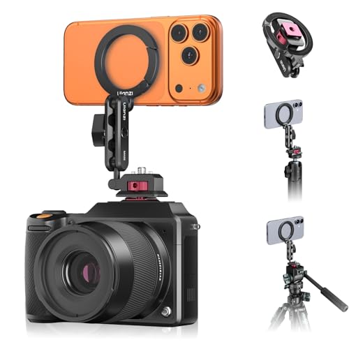 ULANZI MA56 4-in-1 Aluminum Magnetic Phone Tripod Mount for iPhone 17-12 Series, Camera Phone Mount with Arca Swiss Plate&1/4 Screw Mount, Phone Mount for iPhone/Camera Monitoring/Tripods/Stabilizers