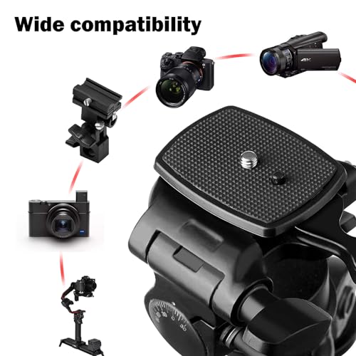 2-Pack Universal 43x43mm Quick Release Plate Set for Velbon Tripods, Compatible with CX-444, CX-888, CX-460, DF-50 - Durable, Easy-to-Use Quick Release System for Efficient Photography - color: 43*43mm