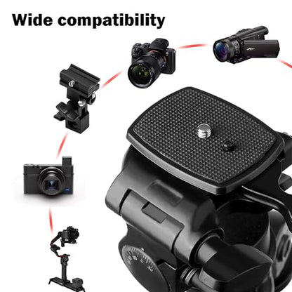 2-Pack Universal 43x43mm Quick Release Plate Set for Velbon Tripods, Compatible with CX-444, CX-888, CX-460, DF-50 - Durable, Easy-to-Use Quick Release System for Efficient Photography - color: 43*43mm