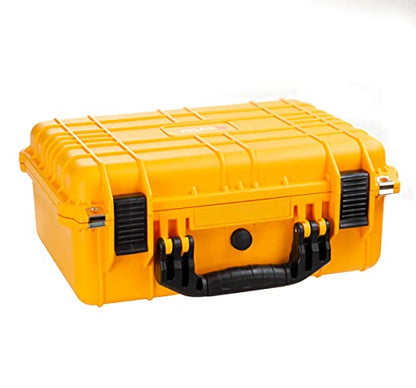 Eylar Standard 16" Gear, Equipment, Hard Camera Case Waterproof with Foam TSA Standards - color: Yellow