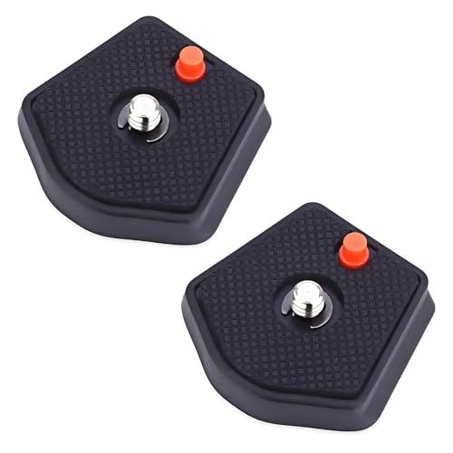 Pair of Universal Tripod SLR Camera Quick Release Plate 1/4inch Screw 785PL Compatible with Manfrotto Modo Most Models