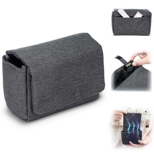 Fuji X100VI Case, Camera Travel Pouch for Fuji X-E5 XE5 X100VI X100V X100F X100S, Protective Carrying Case for Canon PowerShot V1 Compact Camera Battery Accessories Storage Bag with Magnetic Closure