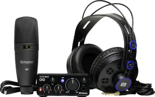 PreSonus AudioBox Go Creator Complete Studio Bundle - size: AudioBox GO + Mic + Headphones