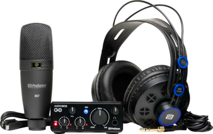 PreSonus AudioBox Go Creator Complete Studio Bundle - size: AudioBox GO + Mic + Headphones