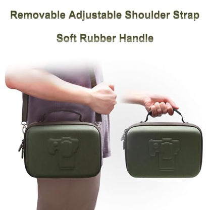 Camera Case Bag Compatible with Canon EOS Rebel T7/R50/R6 Mark II/R100/R50 V/T6/R8/R10/R5 Mark II/RP/R7/5D Mark IV/SL3/R5/T100 DSLR SLR Camera, Len and Tripod with 4 Dividers and Shoulder Strap, Green - color: Green, size: Small