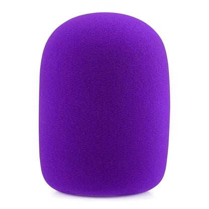 LEFXMOPHY Purple Windscreen for Rode Podmic Procaster Podcaster NT1 NT1-A NT2-A NT-USB K2 NT1000 NT2000 Pop Filter Replacement Foam Cover Pod Mic WS2 Microphone Wind screen