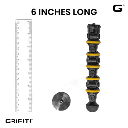 GRIFITI Nootle Recon 5 Flex Arm Leg Magnetic Camera Mount Stand Magnetic Foot 6 Inch Flexible Pole Holder Base for Cameras, Video Mounts Tripod Attaches to Steel or Other Magnet Surfaces - style: 5 Flex Arm Leg