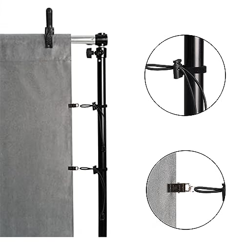 Kate Backdrop Clips Holder Background Clamps for Photo Video Studio, 24 Pack, Black