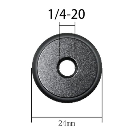 5 Pack Thumb Nuts 1/4-20 Female Screw Knob Knurled Wheel Lock Nut Mount Adapter Spacer for 1/4 inch Hot Shoe Flash Stand Tripod Camera Rig DSLR Selfie Stick Photography