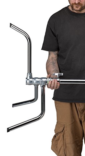 Kupo 40" C-Stand Turtle Base Professional Grip Stand with Detachable Base, Two Riser/Three Section Design, Heavy-Duty Steel Construction, Silver (KS704312) - color: Silver, style: 40" Turtle Base