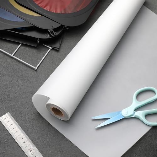 Nezyo Light Diffuser Sheet Diffusion Film Sheet Lighting Gel Diffuser Roll White Diffusion Paper for LED Flash Strobe Light Photography Video(31.5 × 1181.2 Inch / 0.8 × 30 M) - size: 31.5 × 1181.2 Inch / 0.8 × 30 M