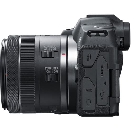 Canon EOS R8 Mirrorless Camera with 24-50mm & 55-210mm Lens Bundle with Commander Gear Bag + Microphone + 2X 64GB Extreme Memory Cards + Accessory Kit