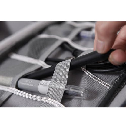 Organizer Case Small Electronic Devices USB Charger Accessories Mouse Phone Cable SD Power Bank Earphone - color: Large-Grey