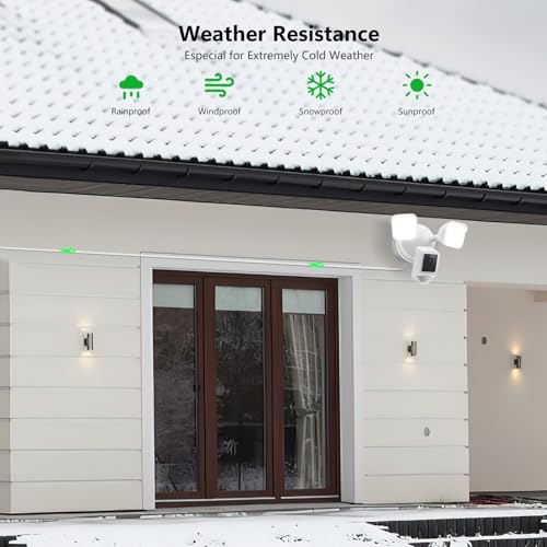 2in1 Power Adapter and Floodlight Cam Plug-in Mount Compatible with Wyze Floodlight Cameras v2/Pro/v1, Electrical Box with 20ft Weather-Resistant Outdoor Charging Cable, No Junction Box Required-White - color: White
