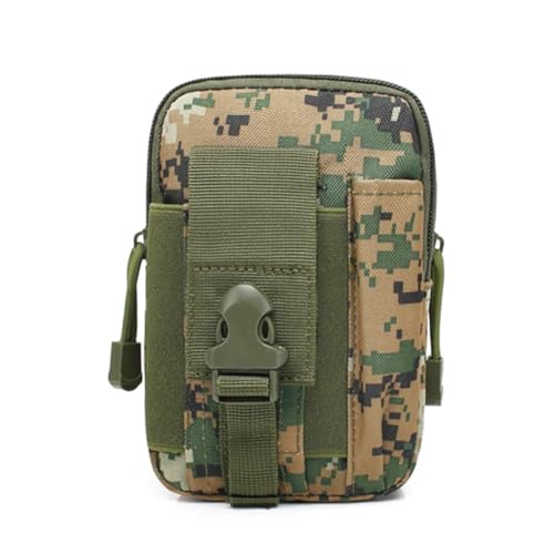 Belt Pouch, Tactical Molle Phone Pouch EDC Utility Pouches Waist Bag, Small Cell Phone Holster Gear Tool Gadget Pocket for Men - color: Jungle Digital