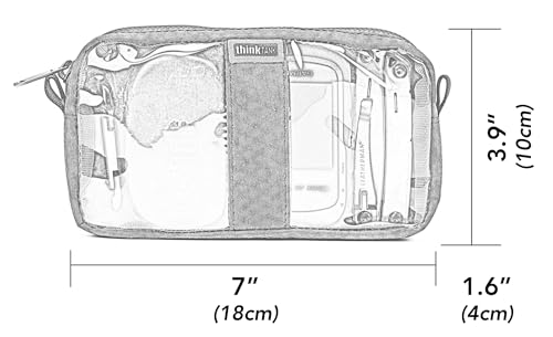 Think Tank Cable Management 10 - Electronics, Accessories, and Gear Organizer Pouch - Medium - size: Medium 7" x 9" x 1.6"