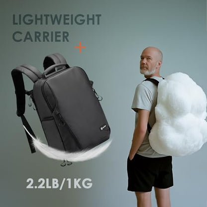 TARION Camera Backpack Slim Photography - 12.5L Compact DSLR Bag with Side Access 14in Laptop Compartment Waterproof Rain Cover - Black TRL - color: 12.5l Backpack Black, size: Large