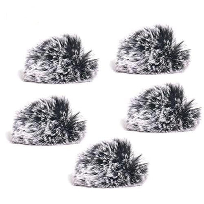 Ruittos 5 Packs Lavalier Microphone Wind Screen Furry Muffs Diameter 1cm Fits Most Lapel Clip Lav. Mini Lapel Microphone Dead Cat Windscreens (5 deadcats) - style: 5 deadcats