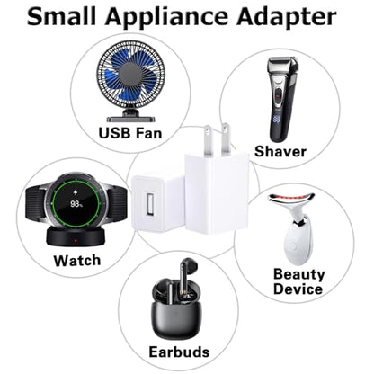 5v 1a Power Adapter 5v/1a USB Charging Block 5W Wall Charger 5 Volt 1000mA Power Supply Brick 5v1a USB Outlet Plug in 5v-1a Head 1a/5v Single USB Port for Kids Electric Toy 5 Volt 1 Amp Charger Whtie - color: 5v1a white