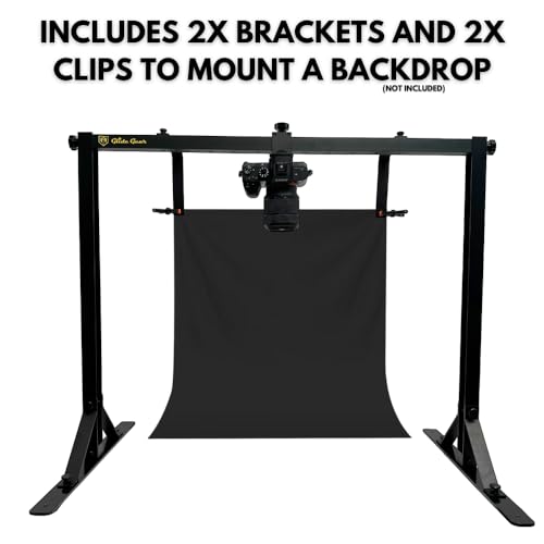 Glide Gear OH100 Professional Metal Overhead Table Top Mount Stand Photography Studio DSLR Video Camera iPhone Top Down Platform - size: OH 100