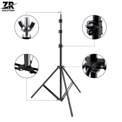 Photography Backdrop Stand Kit, Adjustable Photo Support Stand with 4 Spring Clamps, Carry Bag, Telescopic Background Frame, Green Screen, Product Photos, Video Recording ((9.2 x 9.8 ft)) - size: (9.2 x 9.8 ft)