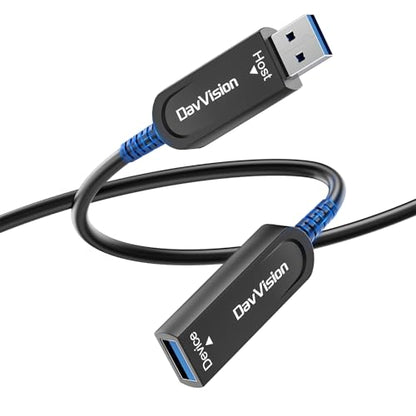 USB 3.2 Extension Cable 33 FT, Fiber Optic USB Cable 10Gbps Male to Female, Ultra Long Distance for Business Solution,Security Surveillance,VR/AR,Video Conference,3D Scanning,Machine Vision - size: 33FT(Male to Female), style: 1 Pack