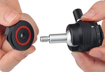 Mini Ball Head Cold Shoe Mount, Panoramic Tripod Ballhead with 1/4 Screw, Shoe Mount Adapters for Speedlight/Monitor/Microphone