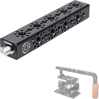 INNOREL CB5 CNC Aluminum Alloy Multi-Function Cheese Handle, Cheese Grip Extension Bar, ARRI Positioning Top Handle Featuring 3/8" and 1/4" Arri Locating Holes for Camera Cage Frames, Cheese Plates - size: CB5