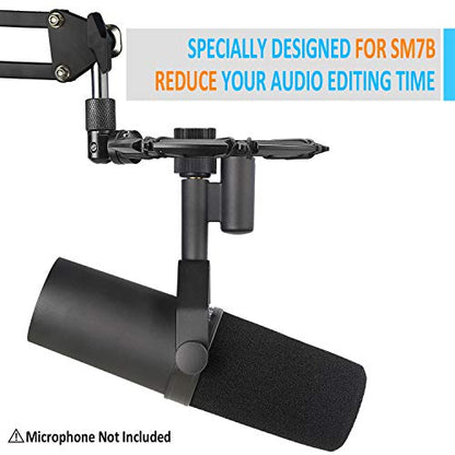 SM7B Shock Mount Reduces Vibration Noise Matching Mic Boom Arm Stand, Compatible for Shure SM7B Mic by YOUSHARES - color: Shock Mount for Shure SM7B