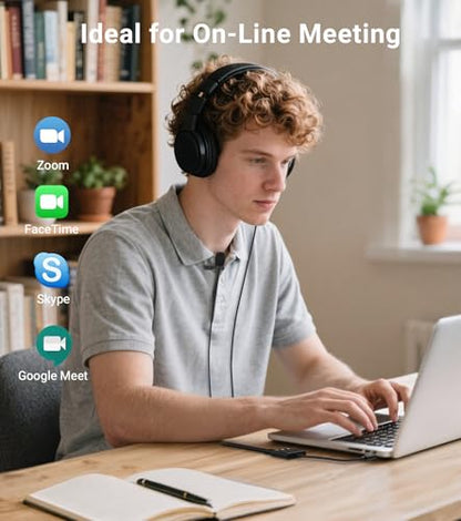Cubilux USB C Microphone Adapter with Dual 3.5mm TRS Mic Input & Headphone Monitoring, for iPad, iPhone 17/16/15 Series, Android, Tablet, Ideal for Podcast, Zoom, Interview, Vlog
