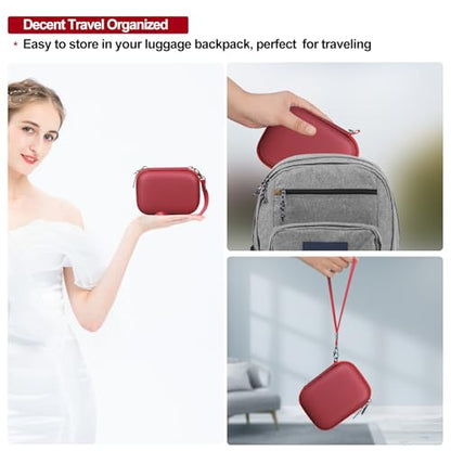 Case for Kodak PIXPRO FZ45 Digital Camera (Hard Case + Soft Silicone Cover) | Kodak PIXPRO FZ45 Digital Camera Hard Carrying Case and Soft Silicone Protective Case with Removable Lens Cover, Red - color: Red