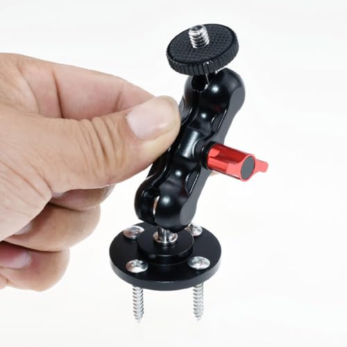 JianLing 2PCS Hot Shoe Mount Nut Adapter 1/4 Camera Mounting Base with Screws B16-D40 40mm Surveillance Stabilization Flash Accessory for Tripod Monopod Equipment