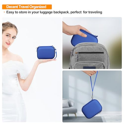 Elonbo Camera Carrying Case for KODAK PIXPRO FZ55 / FZ53 / FZ45 / FZ43 16MP Digital Camera, Vlogging Camera Storage Holder Travel Bag, Mesh Bag Fits Batteries, Cable, Memory Card, Blue - color: Blue