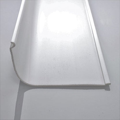 Beam Lighting Under Cabinet Light Cover Replacement | White Ribbed Acrylic Diffuser (Curved, 48") - size: 48 Inch, style: Curved