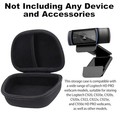 Aenllosi Hard Case Replacement for Logitech HD Pro Webcam fits C920/ C930e/C922 (Black)