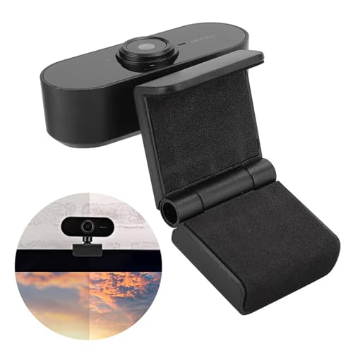 1080P HD USB Webcam Clear Picture Swingable Camera for Video Call, Compatible with WindowsMac for Online Teaching (Black)
