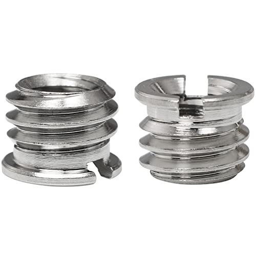 1/4"-20 Female to 3/8"-16 Male Tripod Thread Adapter LUORNG 10PCS Standard Screw Adapter Reducer Bushing Converter for DSLR Camera Camcorder Monopod Stand, 3/8 to 1/4 Tripod