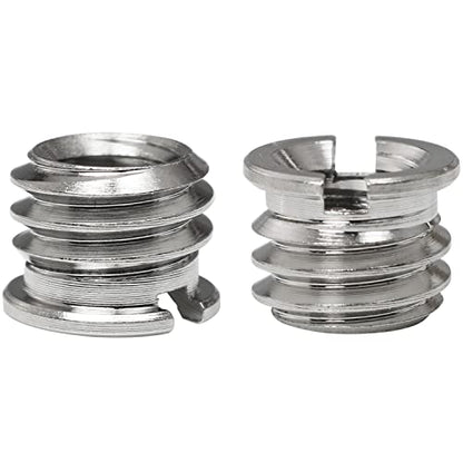 1/4"-20 Female to 3/8"-16 Male Tripod Thread Adapter LUORNG 10PCS Standard Screw Adapter Reducer Bushing Converter for DSLR Camera Camcorder Monopod Stand, 3/8 to 1/4 Tripod