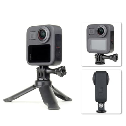 GEPULY 6PCS Mini Tripod Mount Adapter, Anti-Rust 316 Stainless Steel, 1/4-20 Thumbscrew for GoPro 13/12/11/10/9, DJI OSMO AKASO Insta360 Action Camera Tripod Selfie Stick Monopod DSLR