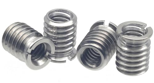 Stainless Steel 1/4"-20 Female to 3/8"-16 Male Convert Screw Adapter (4pcs, 12.5mm) - color: 4pcs, size: 12.5mm