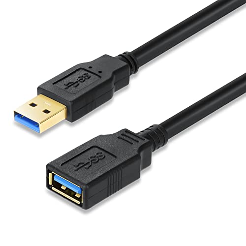 XBOHJOE USB Extension Cable 20FT High Speed USB 3.0 Extender Cable Type A Male to A Female Data Transfer 5Gbps for Mouse Extender Cable Keyboard Extension Cord etc(20ft Black) - size: 20 ft