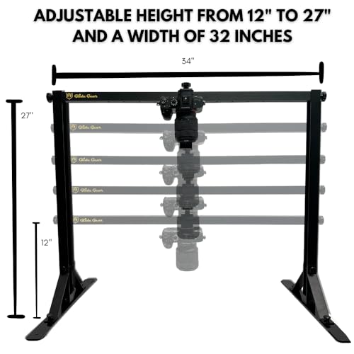Glide Gear OH100 Professional Metal Overhead Table Top Mount Stand Photography Studio DSLR Video Camera iPhone Top Down Platform - size: OH 100