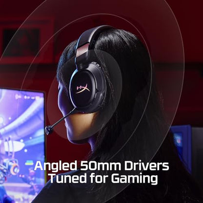 HyperX Cloud Flight 2 – Wireless Gaming Headset, Customizable RGB Lighting with Removable Earcup Plates, up to 100 Hours of Battery Life, 2.4GHz & Bluetooth, Multi-Platform Compatibility - White - color: White