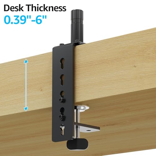MOUNTUP MU0004 MU0005 Desk C-Clamp Extension for Max 6 in Thick Desk Base | Longer mount for MOUNTUP Mnotor arms model # MU0004&MU0005 Extended C-clamp for desk thicknesses ranging from 0.39-6 inch