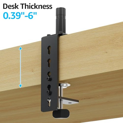 MOUNTUP MU0004 MU0005 Desk C-Clamp Extension for Max 6 in Thick Desk Base | Longer mount for MOUNTUP Mnotor arms model # MU0004&MU0005 Extended C-clamp for desk thicknesses ranging from 0.39-6 inch