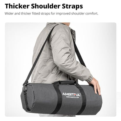 AMBITFUL Widened Version Tripod Carrying Case Bag 23.62in (60cm) for Light Stands,Boom Stand,Umbrella and Tripod Photography Accessories(23.62in(60cm)*Φ7.08in(18cm)) - color: 23.62in(60cm)*Φ11.02 in(28cm)